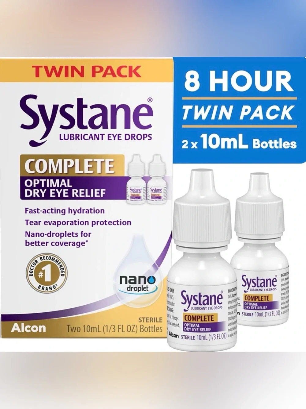Systane Lubricant Eye Drops Twin Pack